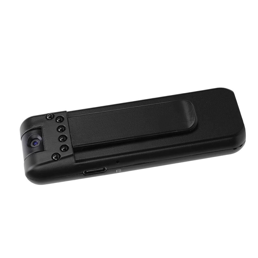 Body Worn Camera with Clip 1080P HD Rotating Lens Night Vision Wearable Pocket Video Recorder Suppor
