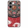 3D Cartoon Emboss Case For Oppo Reno14 5G Relief Embossed Retro Silicone Back Cover For Reno 14 CPH2737 Funda Anime Coque Reno14