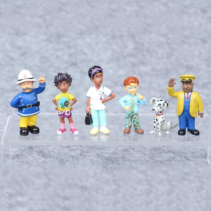 Hochwertige Sam Actionfigur Spielzeug 12er Set Feuerwehr Spielset PVC Puppen für Kinder