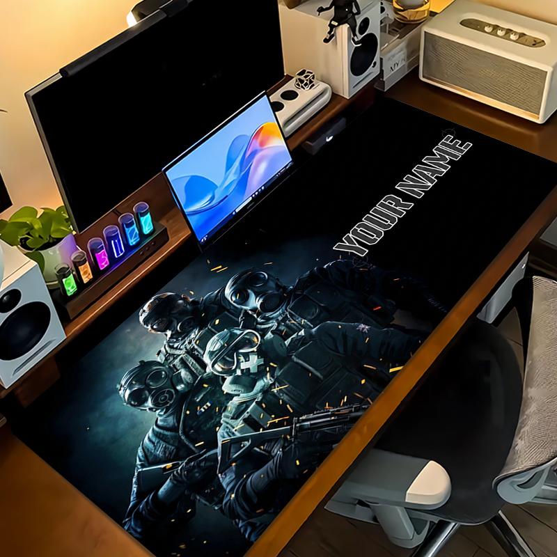 Custom Name Tom Clancy Mouse Pad Large Gaming Table Cushion Non-slip Laptop Tablet Big Mousepad XXL Mat Mini PC Playmat With Lock edge_XIA