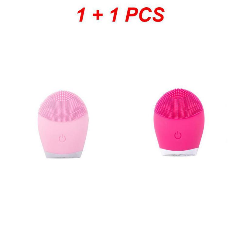 1~8KS Elektrický čistič na obličej Silikonový čisticí kartáček na obličej Pore Hluboké černé tečky Mycí make-up Odstraňovač pěny Sonický