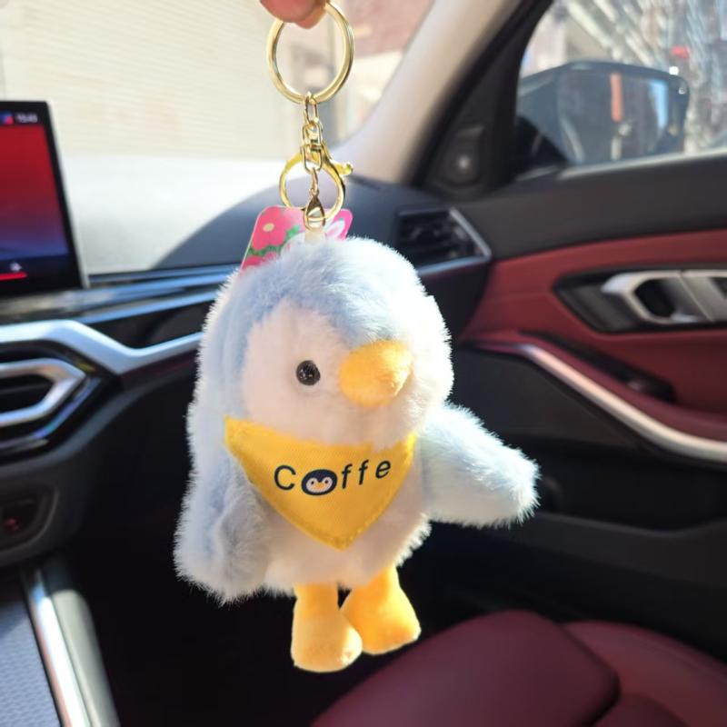 

1pcs Cartoon Cute Penguin Plush Dolls Toys Keychain Pendant Fashion Bag Pendant Key Chain Backpack Car Bag Key Ring синій