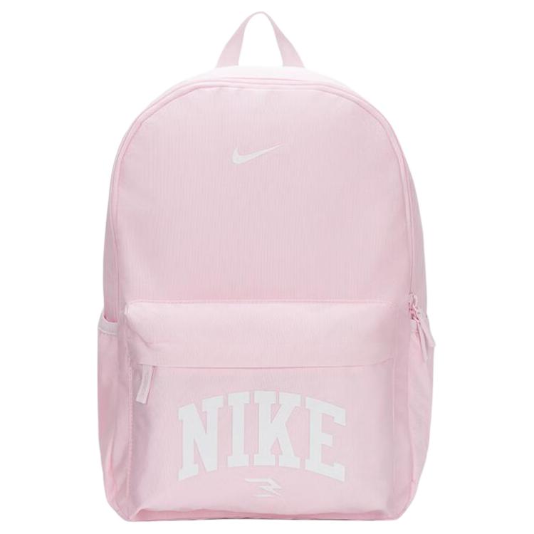 Nike 21L Brand Logo Simple Large Capacity Polyester Backpack Medium Unisex backpack Light-Pink N32533091GS-001 Light Pink