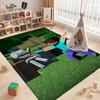 Minecraft Blocky Survival Adventure Printed Rug Durable Stainresistant Carpet For Bedroom Study Home Decor Holiday Gift