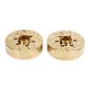 2Pcs Brass Wheel Weights 1.9 2.2in RC Crawler Car Hex Hub Adapter Model Upgrade Parts