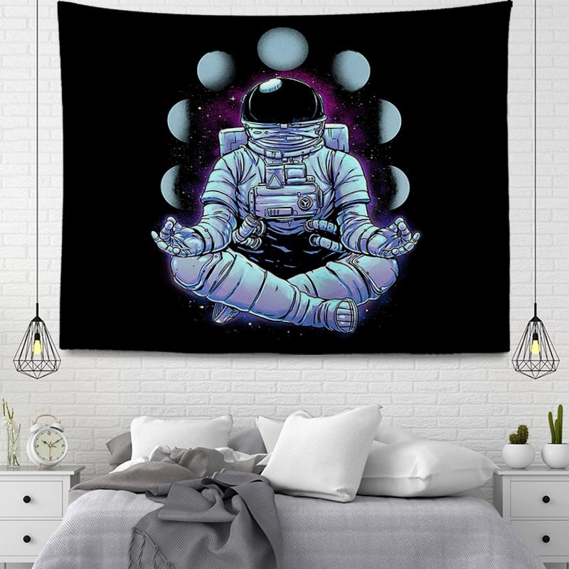 Astronaut Space Tapestry Cartoon Astronaut Tapestry Wall Hanging Bedroom Living Room Kitchen Decoration for Kids Boys Girls Gift