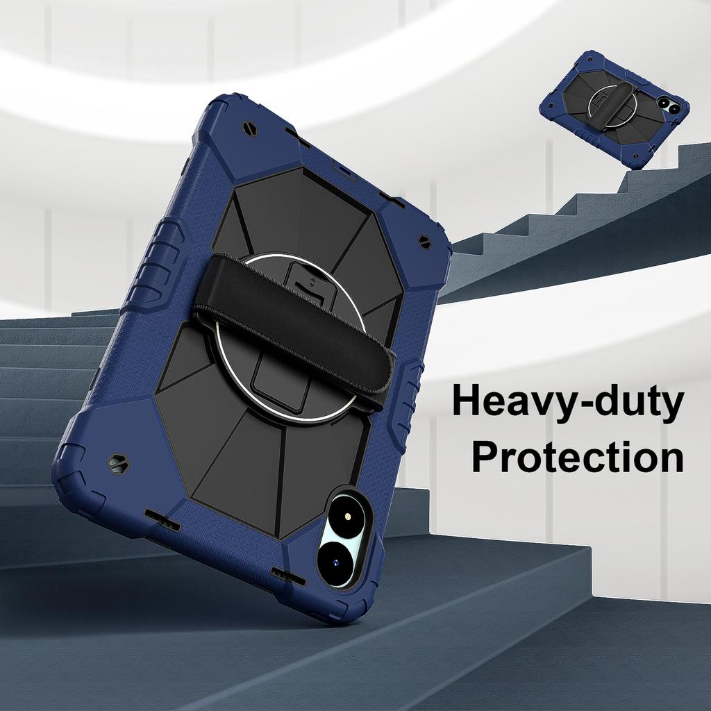 For Xiaomi Redmi Pad Pro 5G/Pad Pro/Poco Pad 4G Case Kickstand Silicone+PC Tablet Cover with Shoulder Strap