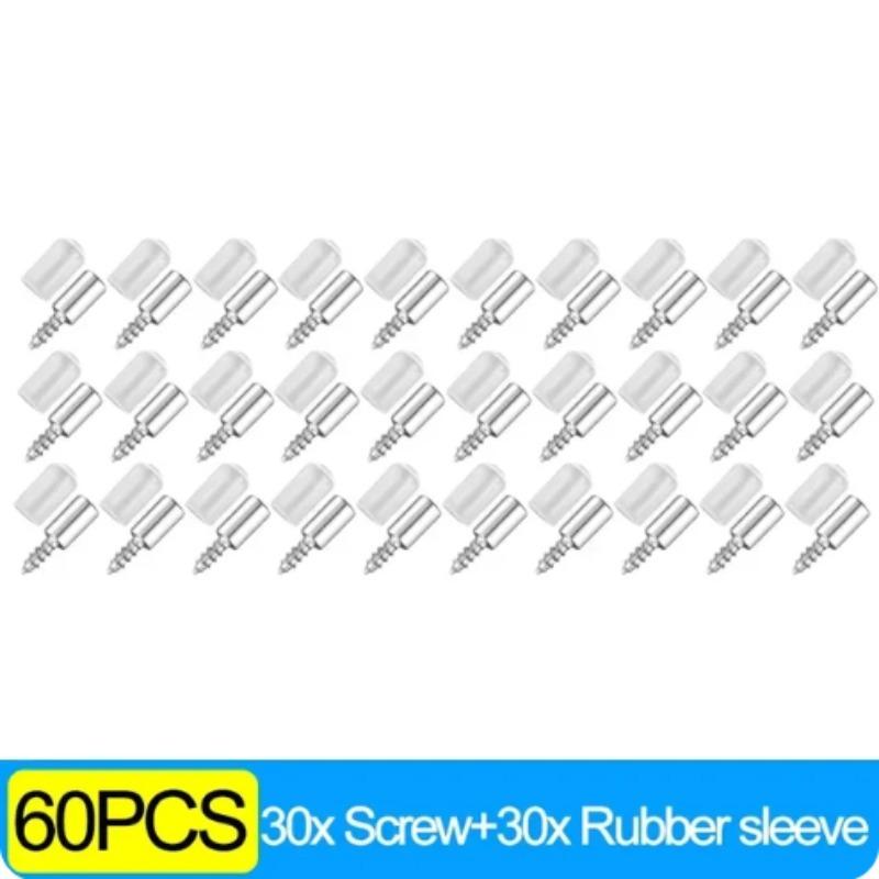 Self Tapping Screw Layer Plate Holder Wardrobe Septum Brackets Fixed Screw Shelf Support Pegs with Non-Slip Sleeve