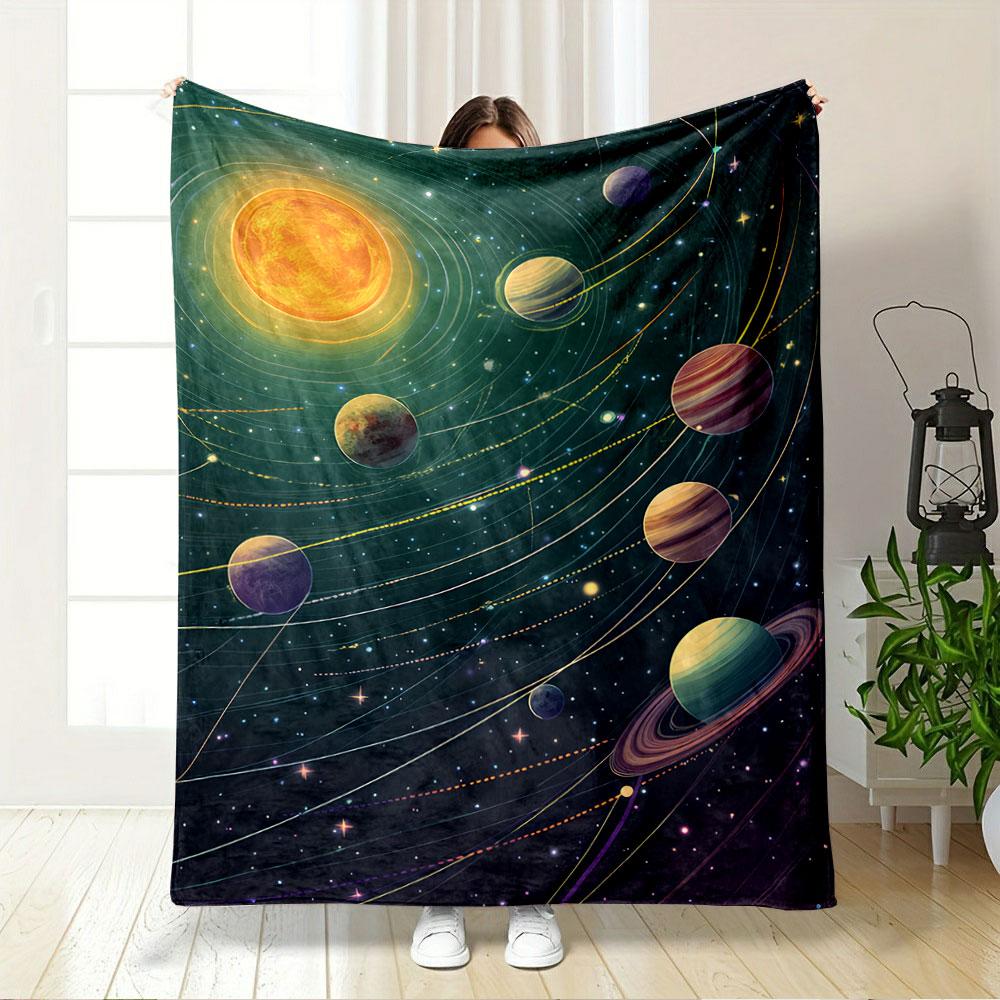 Solar System Blanket Design for All Seasons Blanket Lunch Break Throw Gift