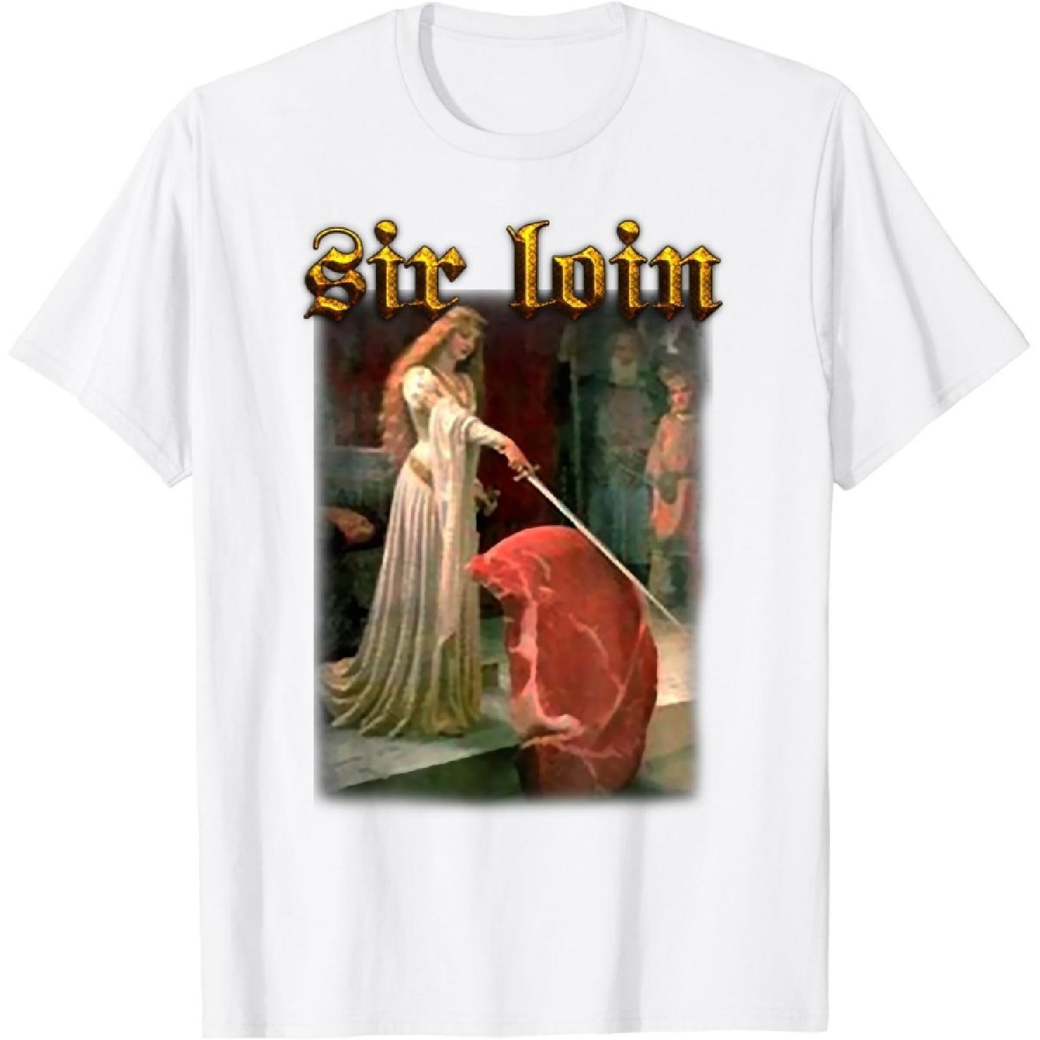 Hopfen Sir Loin Funny Sirloin Steak T-Shirt XXXXXL белый