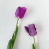 3pcs Realistic Artificial Tulips Flowers Real Touch Artificial Tulips Bouquet Spring Decoration Flowers DIY Wedding Bouquet
