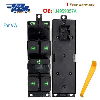1J4959857A For VW Golf MK4 Jetta 4 Bora Passat B5 Seat Leon Toledo Master Driver Side Window Door Power Switch Car Accessories