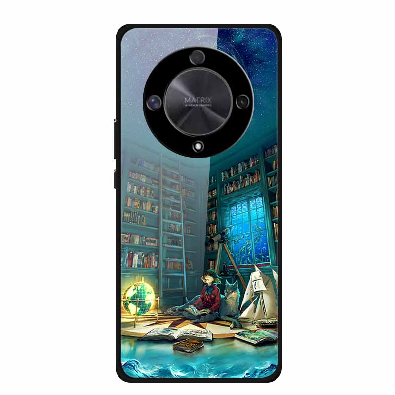 For Honor X9B Case X9A 5G Luxury Tempered Glass Hard Back Cover for Honor X9A 5G Phone Cases Fundas Honor x 9B X9 B 5G X 9A X9 A