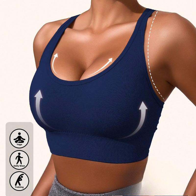 Women Sports Bra Workout Push Up Seamless Sexy Fast Dry Yoga Fitness Removeable Pads Shockproof Running Wire Free X Shape Back