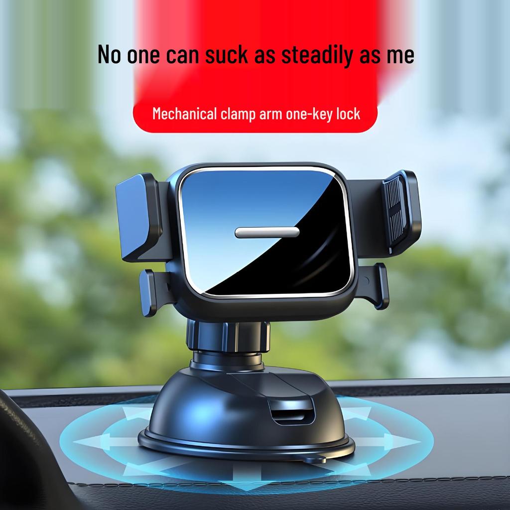 Universal Nano Suction Car Phone Holder with One-Key Lock