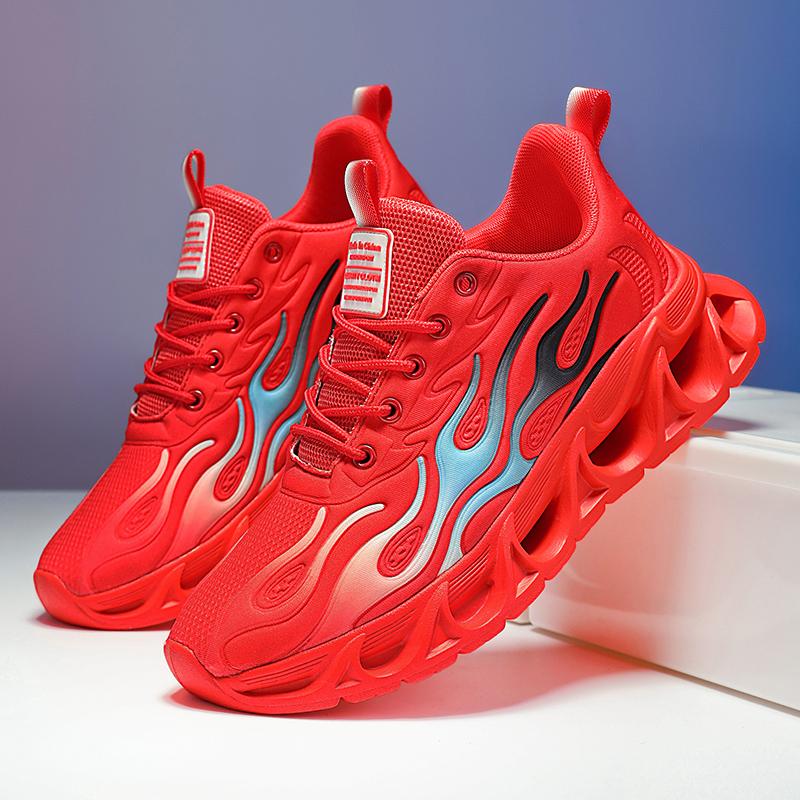 

TUINANLE Men s Shock-absorption Light Running Black Jogging Shoes red Casual Sneakers Women s Outdoor Breathable White Tennis Shoes 46 красный