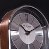Wm.Widdop Chrome & Wood Veneer Mantle Clock
