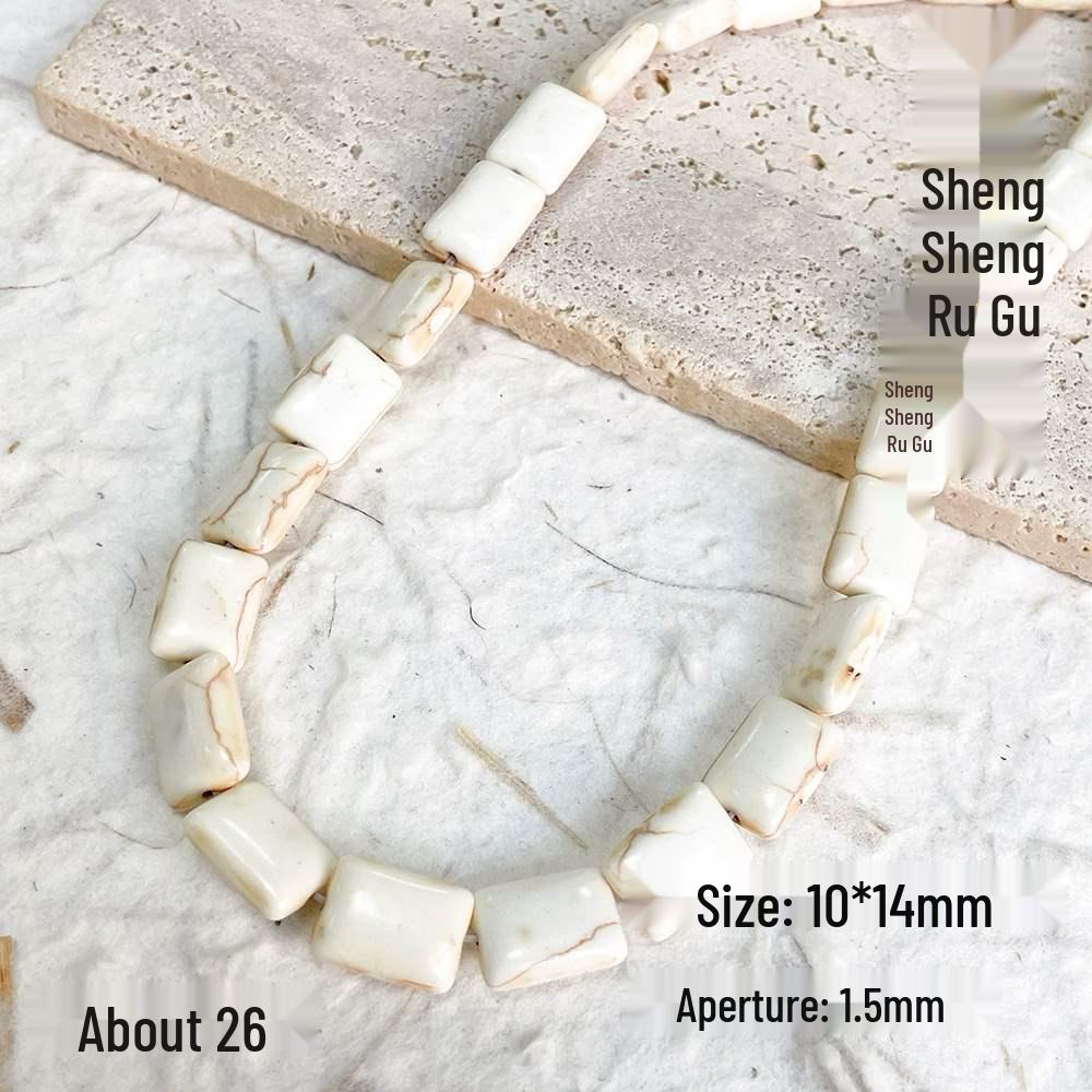 Versatile White & Turquoise Spacer Beads for DIY Jewelry Making - Bracelets, Necklaces, Accessories