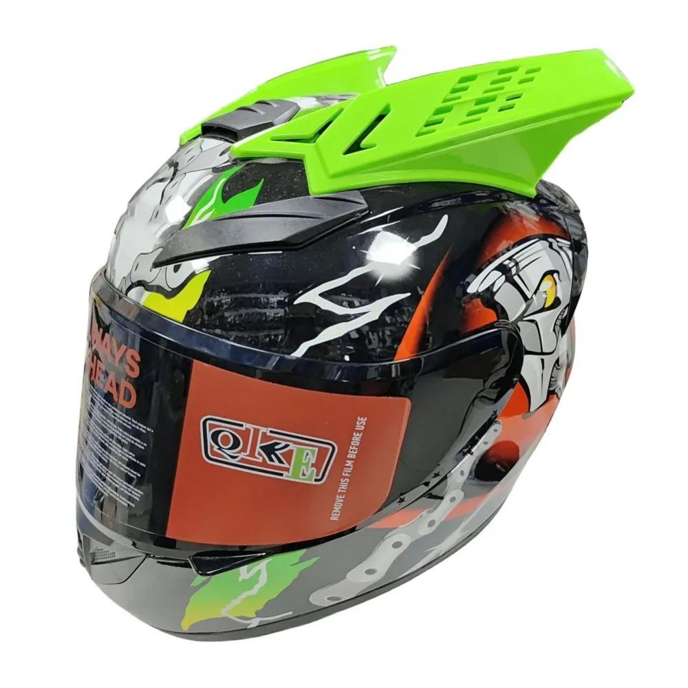 2 buc Corni Mohawk din Plastic pentru Curse Motocross Autoadezivi Accesorii Decorative pentru Cască