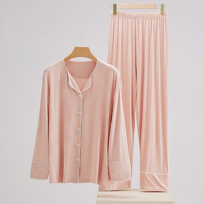 

Женские пижамы брючные костюмы весна лето модал пижамы сексуальное интимное белье свободная повседневная домашняя одежда одежда для отдыха XL розовый