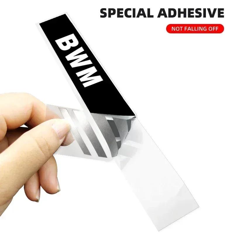 2025 2pcs Car Stripe Stickers Rearview Mirror Reflective Vinyl Decals Decoration For BMW F10 F13 F15 F16 F30 F34 F32 F31 E36 E60