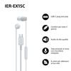 In-Ear-Kopfhörer - SONY - IER-EX15C - USB-C - Weiß - Aktive Geräuschunterdrückung