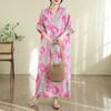 DIMANAF New 2026 Women Plus Size Summer Casual Long Dress Cotton Sundress Loose Oversize Maxi Floral Print Beach