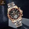BINBOND Fashion Tourbillon Automatic Watch Men Luxury Skeleton Mechanical Wristwatch Stainless Steel Wristwatches