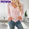 Women's Fashion Casual Long Sleeve V-Neck Blouses & Shirts