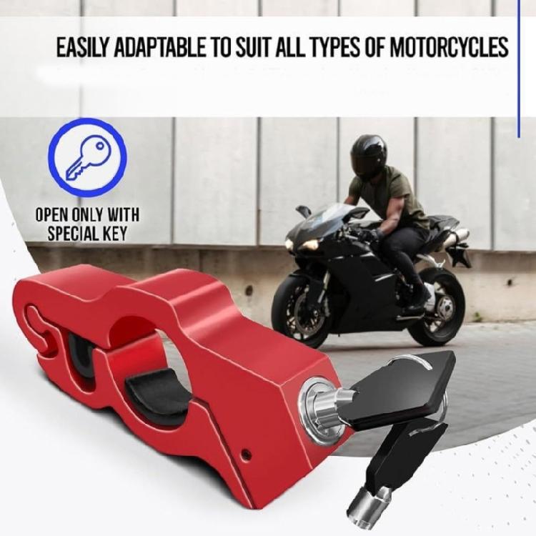 Motorcycle Anti Theft Device Aluminum Handlebar Safety Lock Compact Motorcycle Lock Simple Installation for Travel