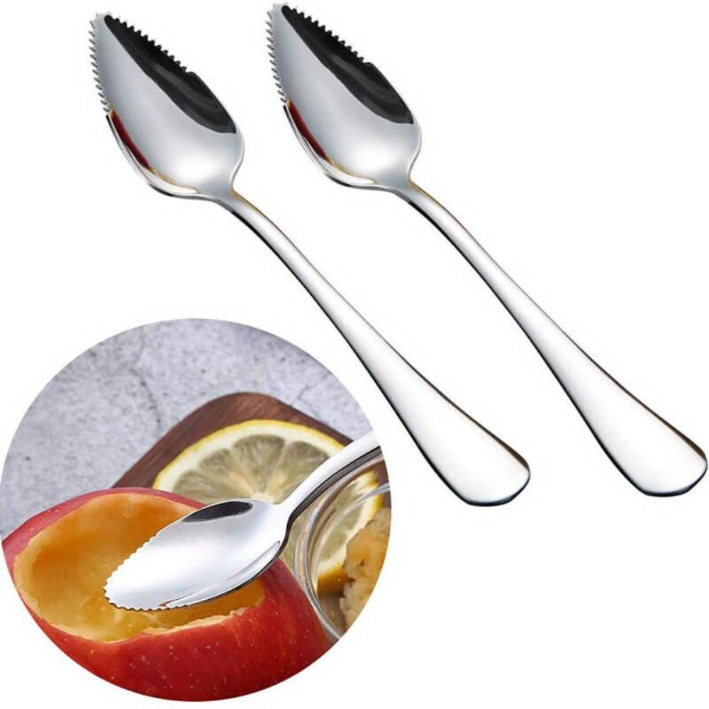 304 Stainless Steel Spoons Silver Dessert Spoon High Quality Grapefruit Spoons
