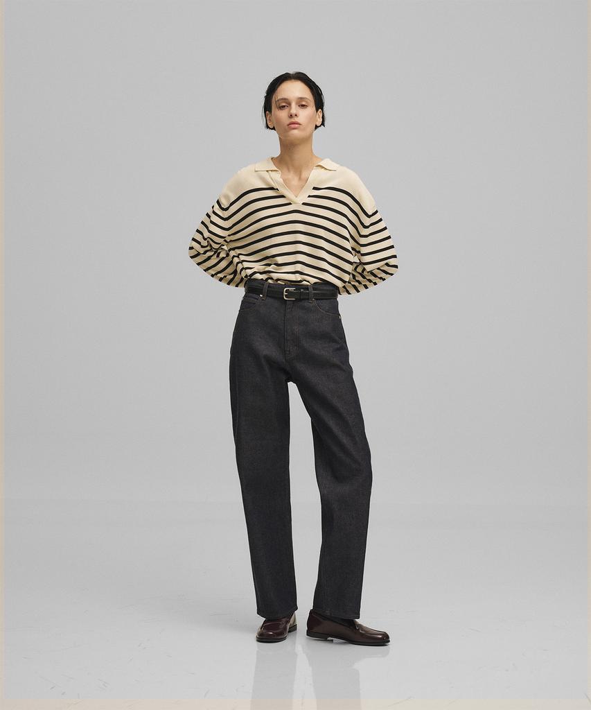 Another Office Woman W. Heritage Kuroki Denim Pants (Indigo)