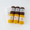 Raw Wool Knitting Kit Large Motif Bag In Mustard -