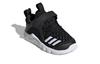 Adidas Rapidafle Abrasion Resistant Breathable Low top Toddler Shoes Black White Infant And Toddler G28706