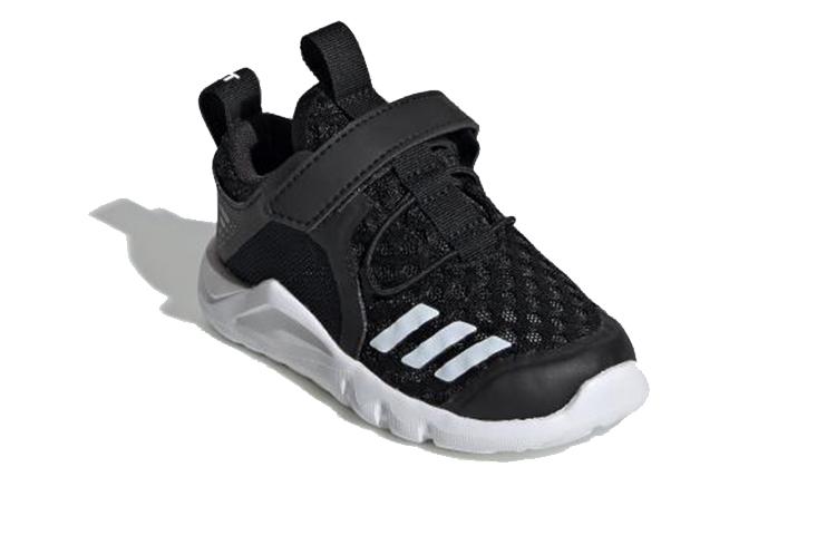 Adidas Rapidafle Abrasion Resistant Breathable Low top Toddler Shoes Black White Infant And Toddler G28706