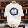 American Trendy Brand High-End Pure Cotton Men'S Printed Short-Sleeved T-Shirt Trendy Casual Round Neck T-Shirt Men'S