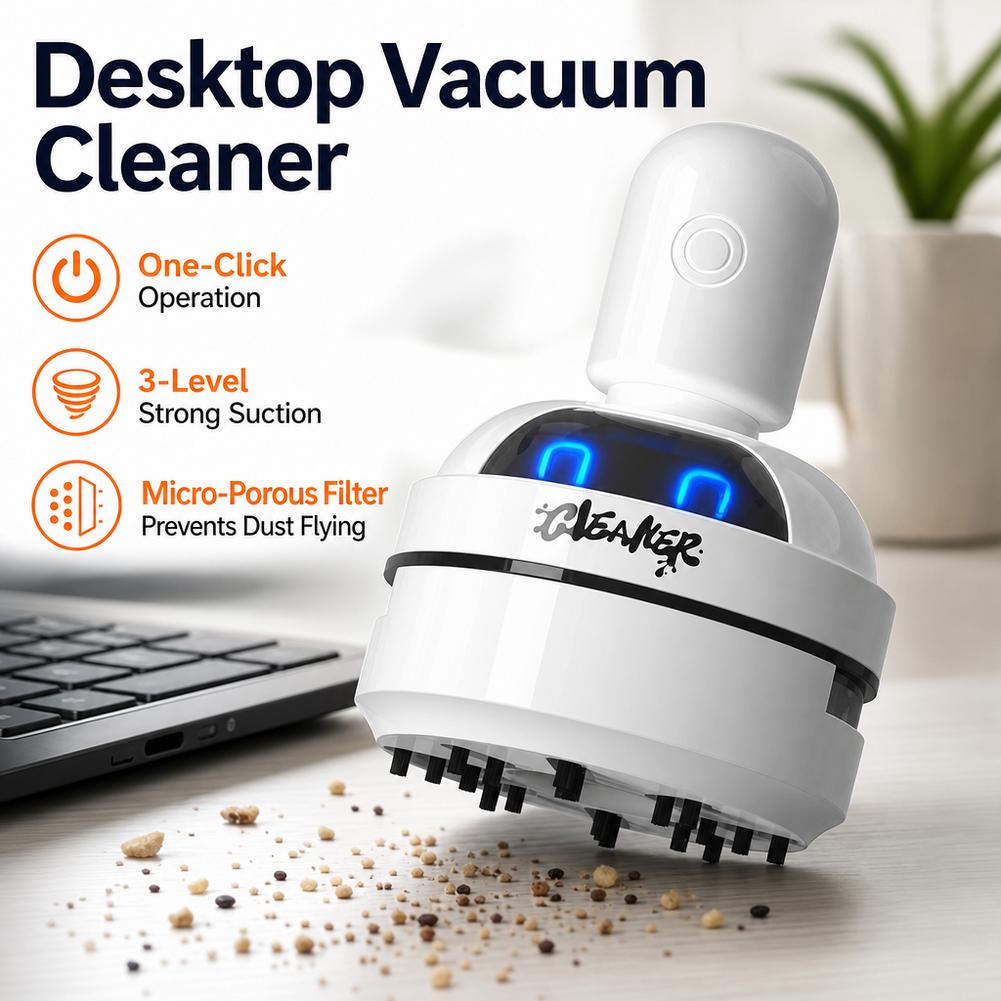 Desktop Vacuum Cleaner Cartoon Usb Charging Version Small Cleaner Vacuum Cleaner Handheld Mini Vacuum Cleaner
