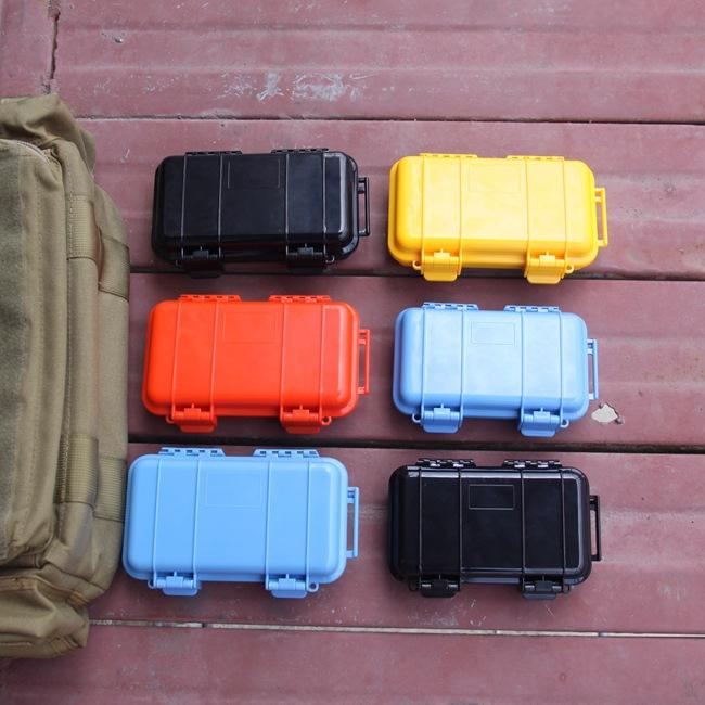 4 Farben Outdoor Stoßfeste Wasserdichte Box Überlebens Luftdichte Hülle Halter Aufbewahrung Streichholz Werkzeug Kopfhörerhülle Reise Versiegelter Behälter