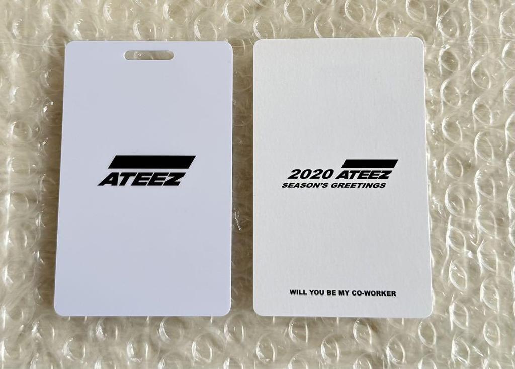[USED] ATEEZ Sun Trading Card Employee ID Seagreen 2020 2021