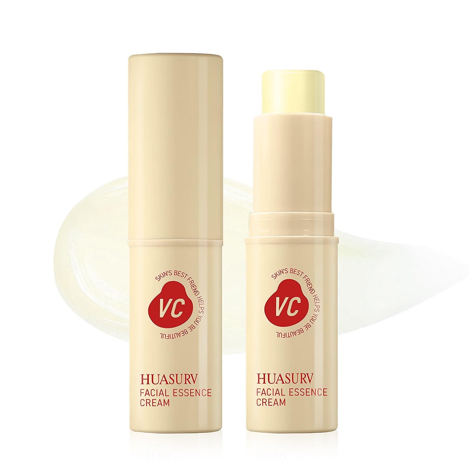 aopoka Beauty Serum Stick Vitamin C Moisturizing Stick Multi-Balm for Face, Neck, and Hands - Moisturizing, Smooth Texture, Portable - 01# Beige