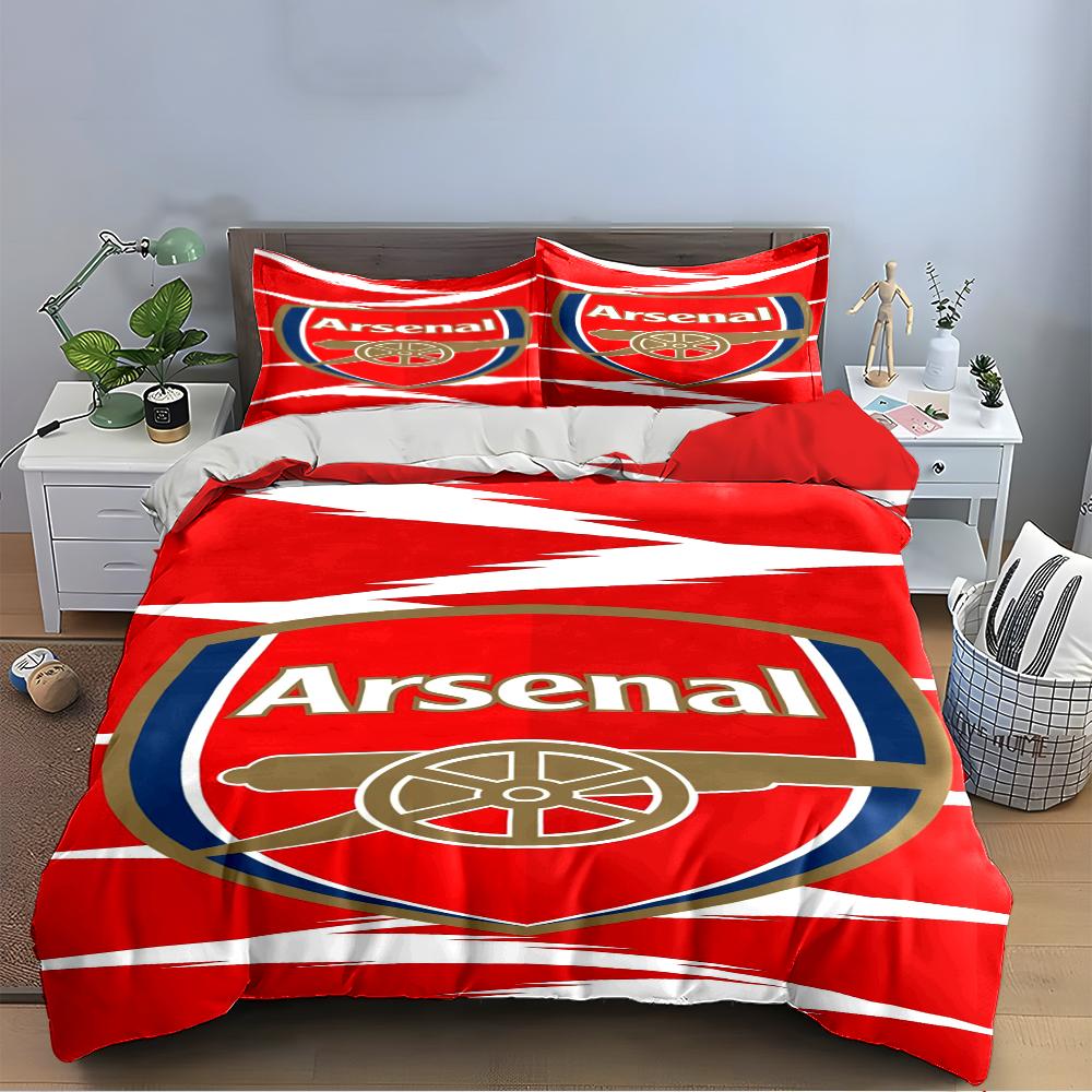 Arsenal Red Bedding Set Bedding set (1 duvet cover, 2 pillowcases, duvet not included)