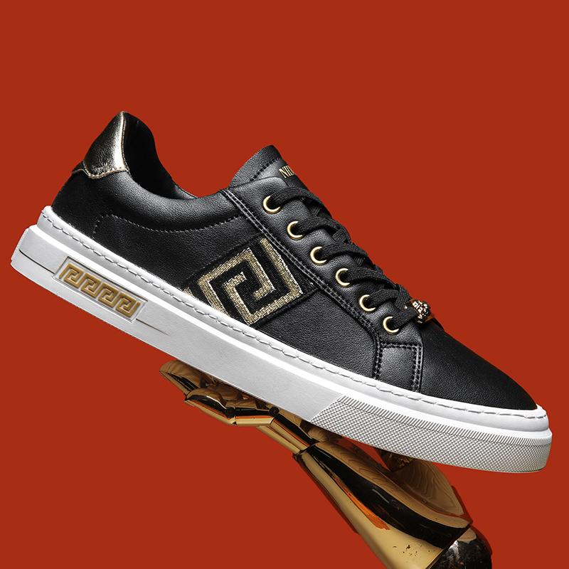 

Мужская мода INS повседневная обувь Модные легкие прогулочные туфли Обувь для скейтборда Кроссовки 38 чёрный