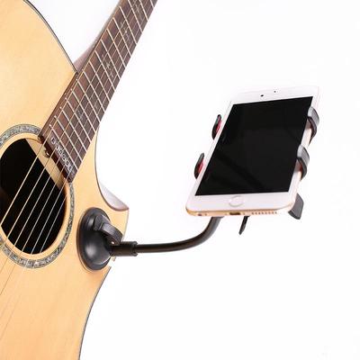 Saugbecher Gitarren-Handyhalter – Schwarzer Kunststoff-Clip-Ständer