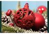 100pcs Custom Christmas Tree Ornaments: Glittery Hollow Ball Set