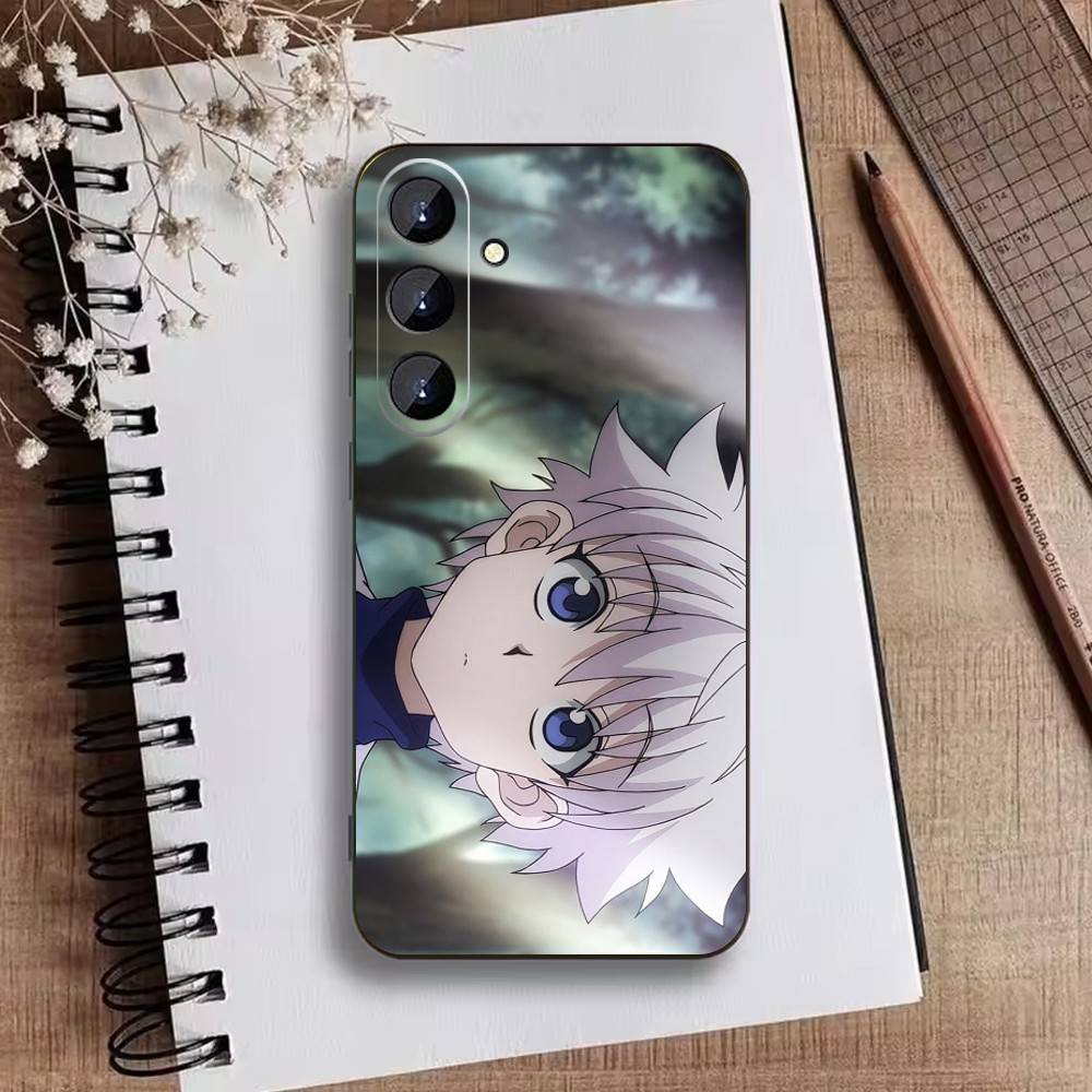 S-Killua Zoldyck H-Hunter X Hunter Phone Case For Samsung Galaxy A73,A72,A71,A70,A52,A51 Others Soft Black Cover