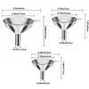 Stainless Steel 3Pcs Mini Funnel Set Liquid Dispensing Oil Wine Kitchen Tool Integrated Distributor