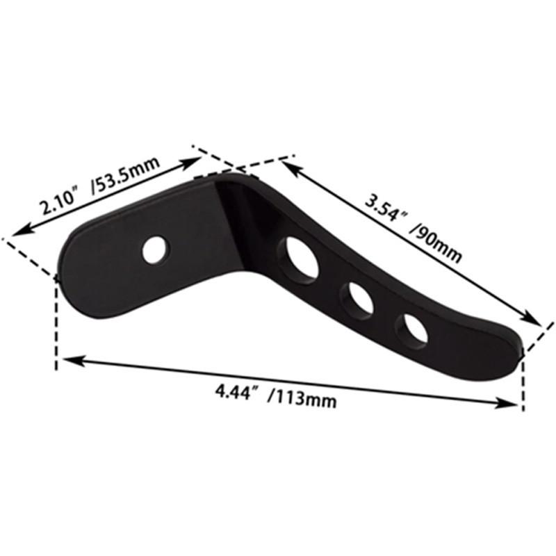 1 Pair Aluminum Motorcycle Kickstand Extension Kit Fit for Harley Touring Models 1991-2021