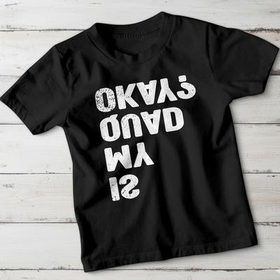 Okyas Onvd Wm 12 Typographic Graphic Design T-Shirt Cool Distressed