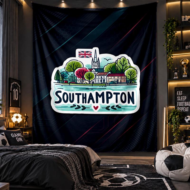 Wall Hanging Tapestry Southampton Print Cloth for Living Room Bedroom Home Decor