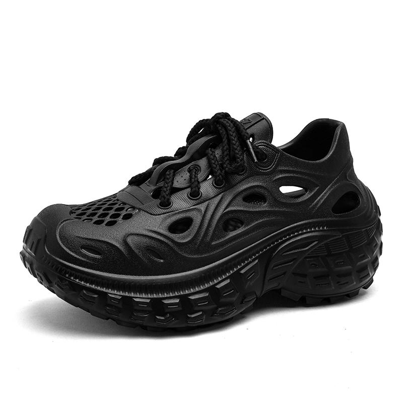 Fashion New High-end texture women's hole shoes for summer outdoor travel men's sandals indoor non-slip breathable soft-soled slippers